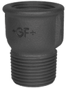 [SFZG-529-2] Sok Nippel (Neusstuk) 2&quot; BSPP(F)xBSPT(M) Gietijzer Zwart - merk: GF